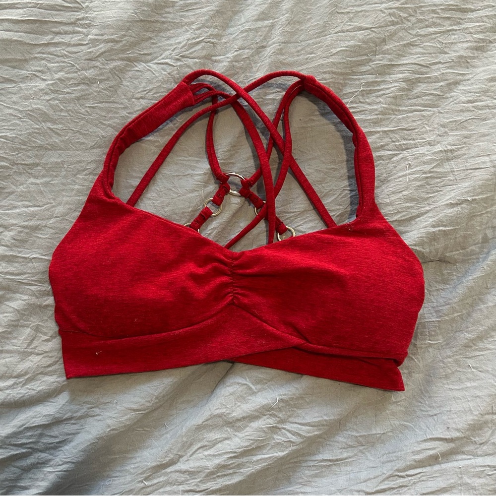 Bombshell Sportswear Angel Sportsbra in Red | Medium